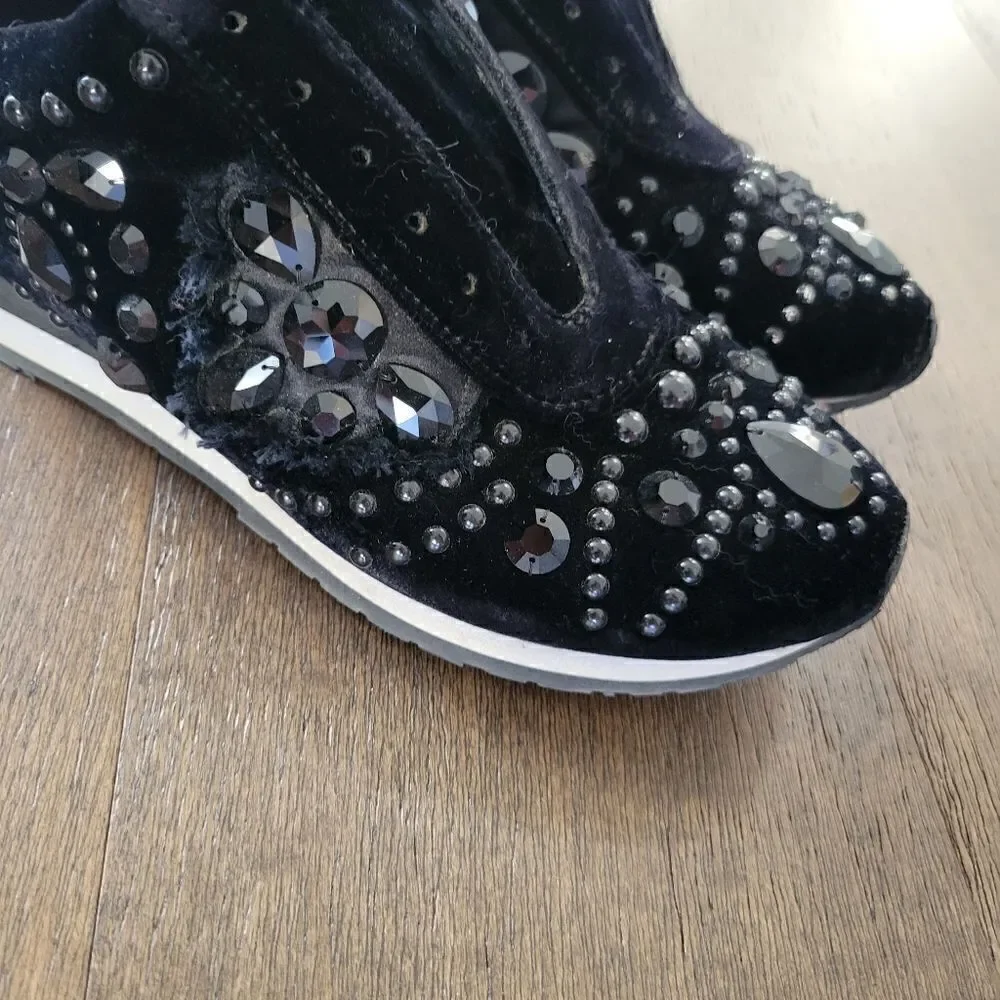 Tory Burch embellished slip on sneakers 37